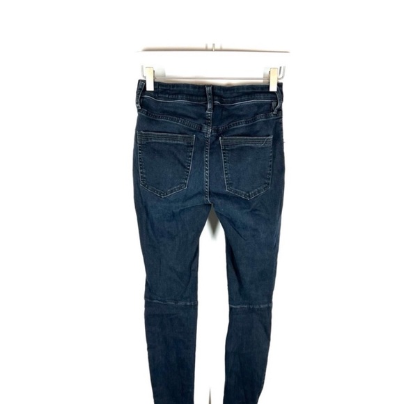 Free People Ivy Jeans Skinny Released Hem 9” Rise Navy 26 - Picture 6 of 11